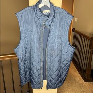 Magellan Outdoors Quilted Navy Vest Classic Fit Campfire Size 3XL